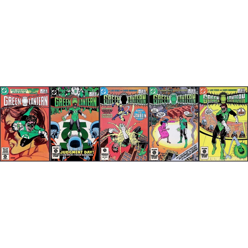 Green Lantern 5X Comic Lot #171 172 173 180 181 Hal Jordan Quits 1st Javelin DC